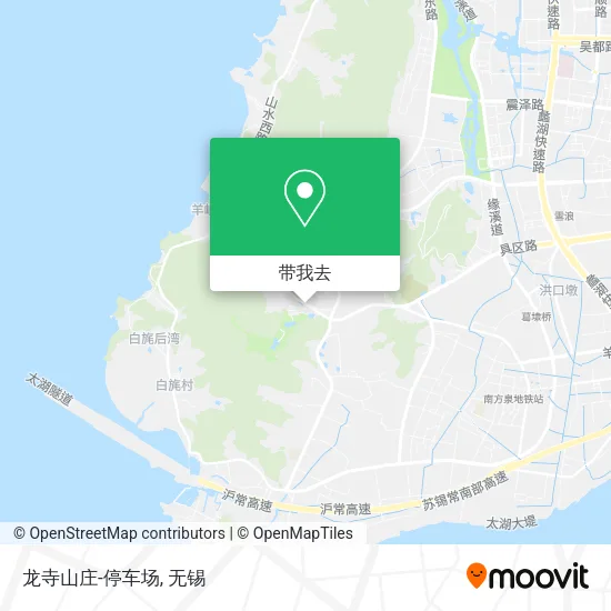 龙寺山庄-停车场地图