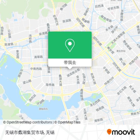 无锡市蠡湖集贸市场地图