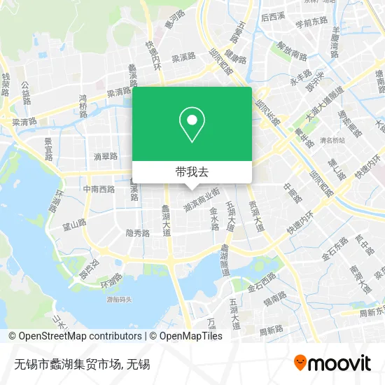 无锡市蠡湖集贸市场地图