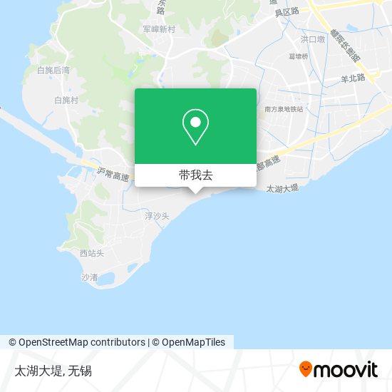 太湖大堤地图