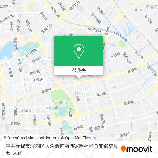 中共无锡市滨湖区太湖街道南湖家园社区总支部委员会地图