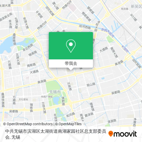 中共无锡市滨湖区太湖街道南湖家园社区总支部委员会地图