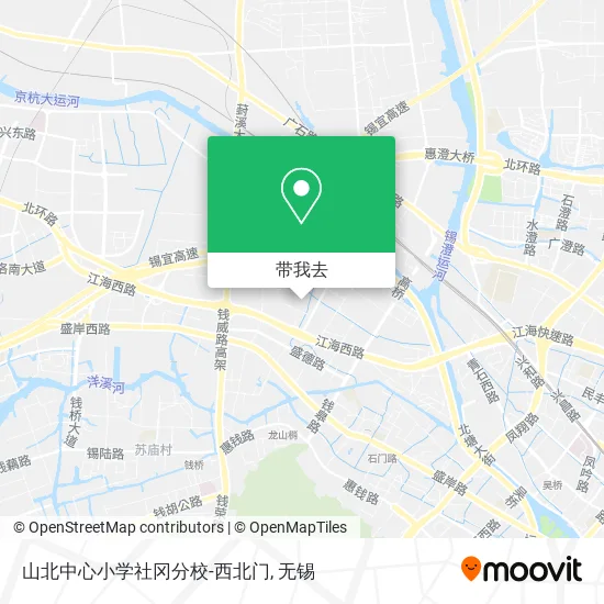 山北中心小学社冈分校-西北门地图