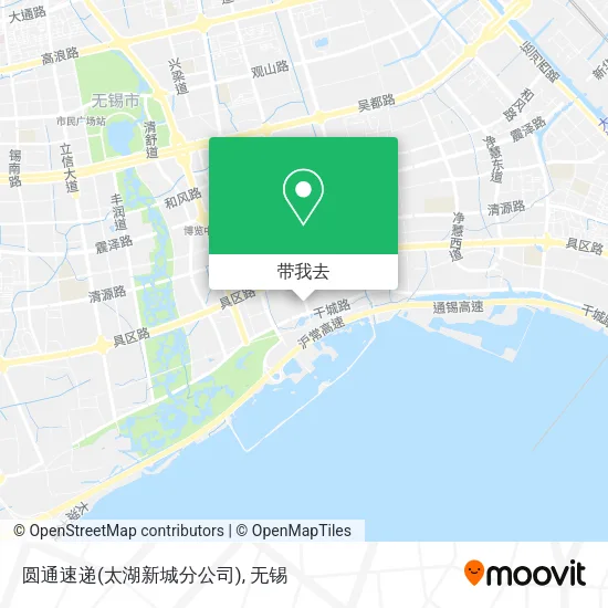 圆通速递(太湖新城分公司)地图