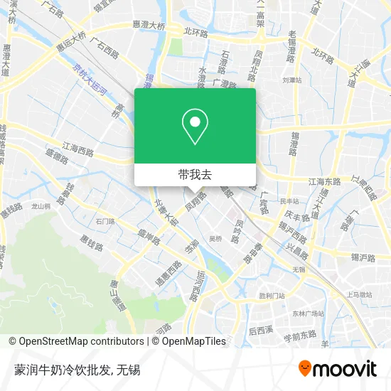 蒙润牛奶冷饮批发地图