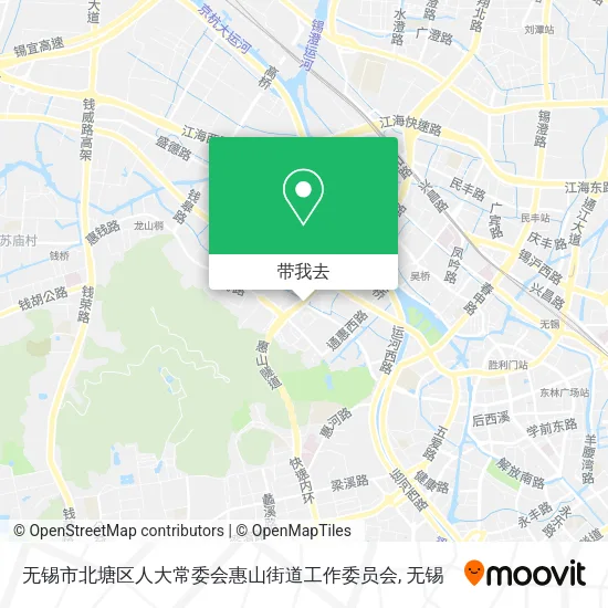 无锡市北塘区人大常委会惠山街道工作委员会地图