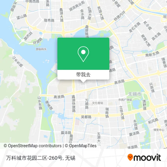 万科城市花园二区-260号地图