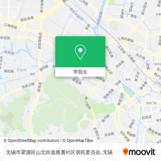 无锡市梁溪区山北街道惠麓社区居民委员会地图