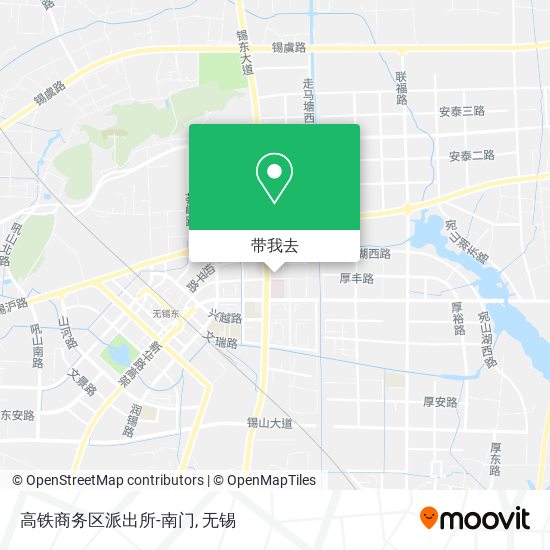 高铁商务区派出所-南门地图