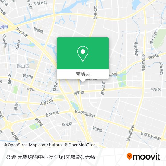 荟聚·无锡购物中心停车场(先锋路)地图