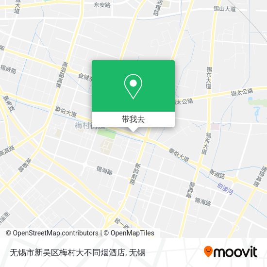 无锡市新吴区梅村大不同烟酒店地图
