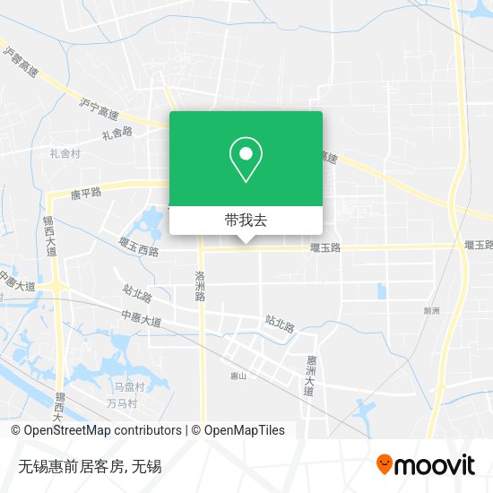 无锡惠前居客房地图