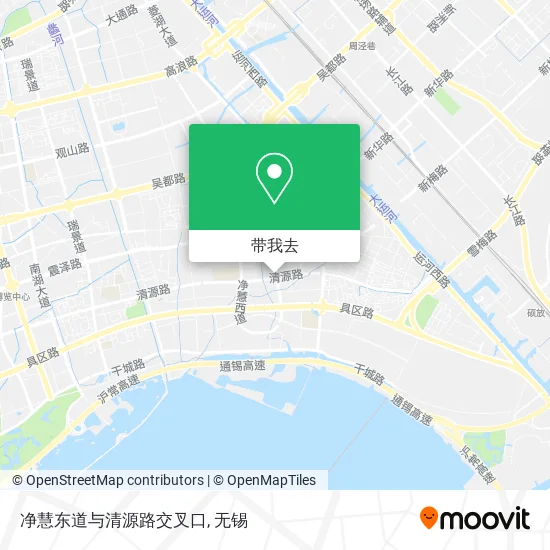 净慧东道与清源路交叉口地图