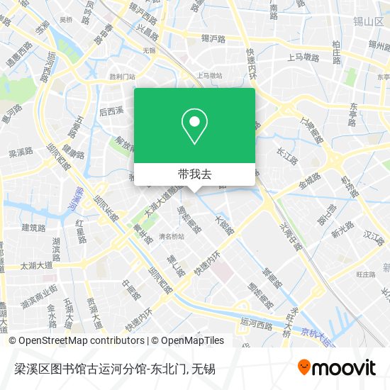 梁溪区图书馆古运河分馆-东北门地图