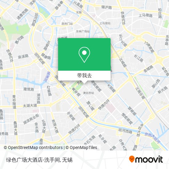 绿色广场大酒店-洗手间地图