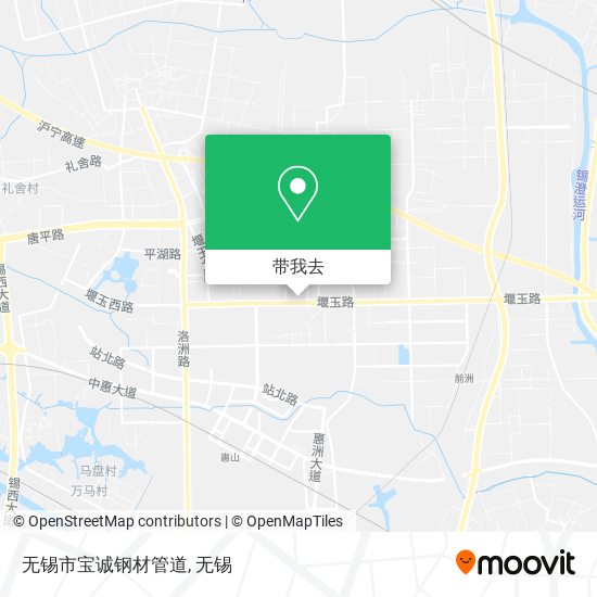 无锡市宝诚钢材管道地图