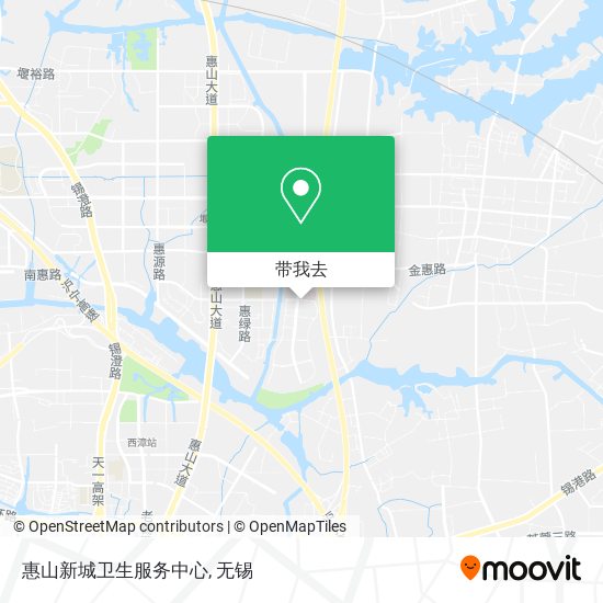 惠山新城卫生服务中心地图