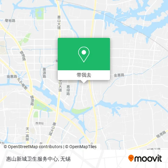 惠山新城卫生服务中心地图