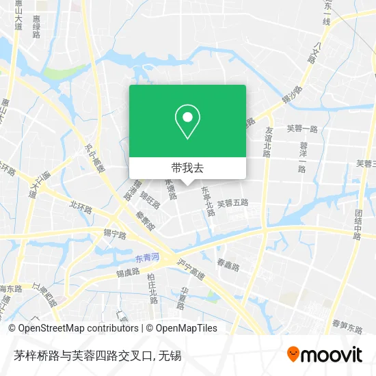 茅梓桥路与芙蓉四路交叉口地图