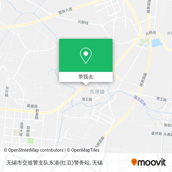 无锡市交巡警支队东港(红豆)警务站地图