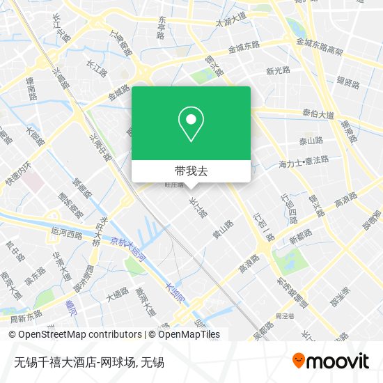 无锡千禧大酒店-网球场地图