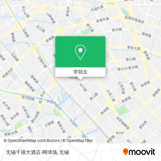 无锡千禧大酒店-网球场地图