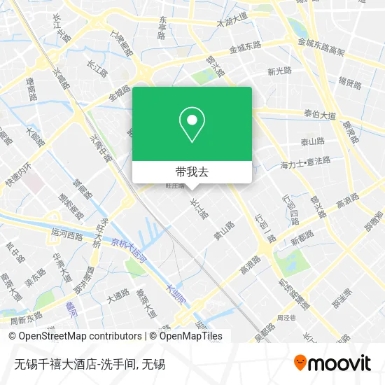 无锡千禧大酒店-洗手间地图