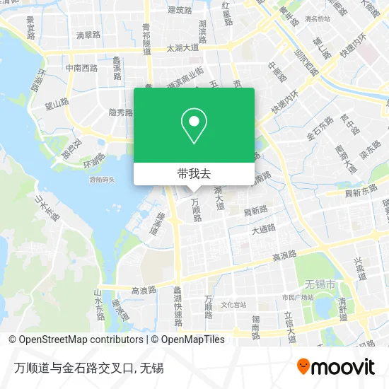 万顺道与金石路交叉口地图