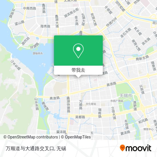 万顺道与大通路交叉口地图