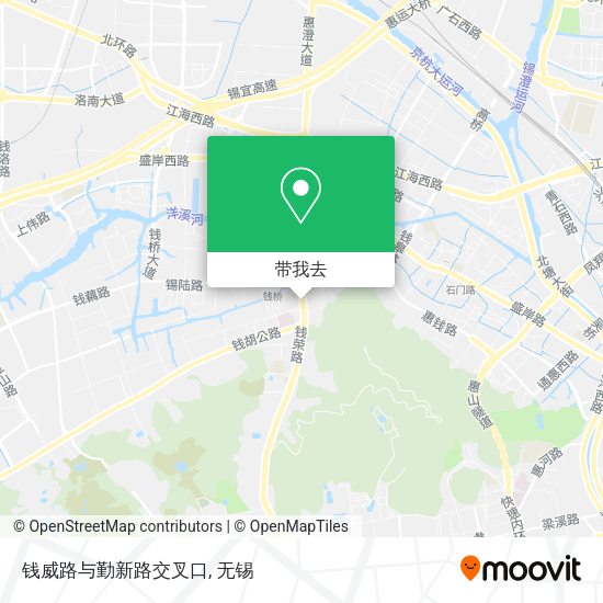 钱威路与勤新路交叉口地图