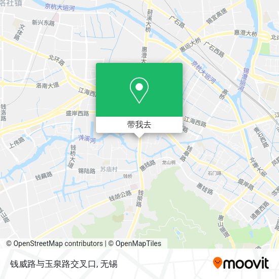 钱威路与玉泉路交叉口地图