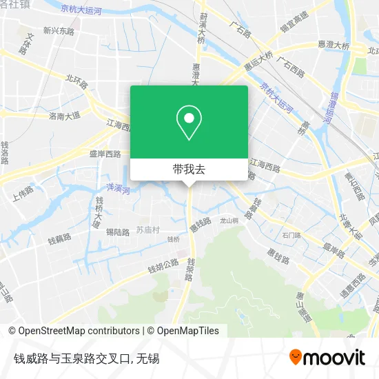 钱威路与玉泉路交叉口地图