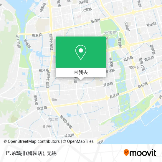 巴弟鸡排(梅园店)地图
