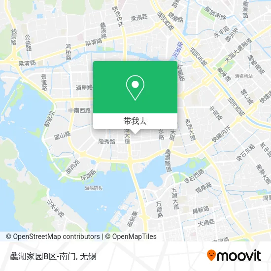 蠡湖家园B区-南门地图