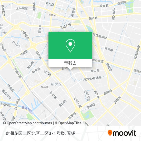 春潮花园二区北区二区371号楼地图