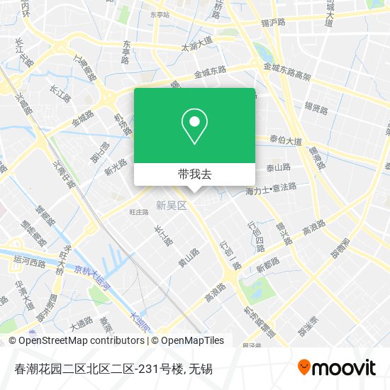 春潮花园二区北区二区-231号楼地图