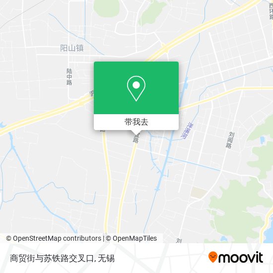 商贸街与苏铁路交叉口地图