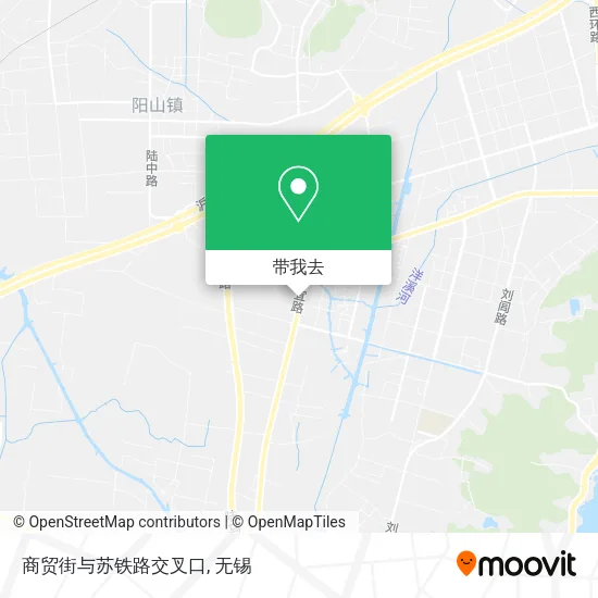 商贸街与苏铁路交叉口地图