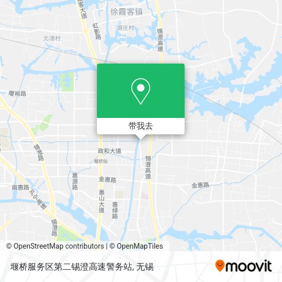 堰桥服务区第二锡澄高速警务站地图
