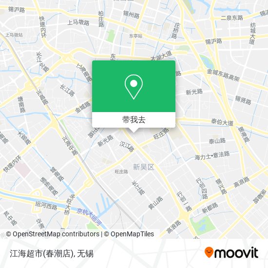 江海超市(春潮店)地图