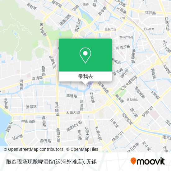 酿造现场现酿啤酒馆(运河外滩店)地图