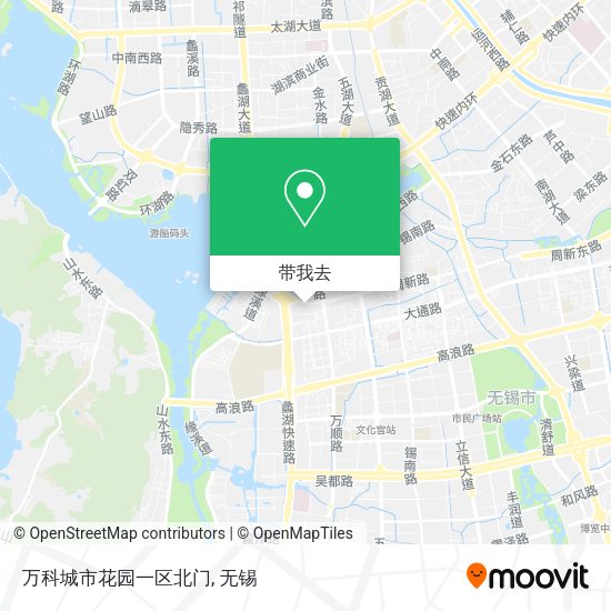 万科城市花园一区北门地图