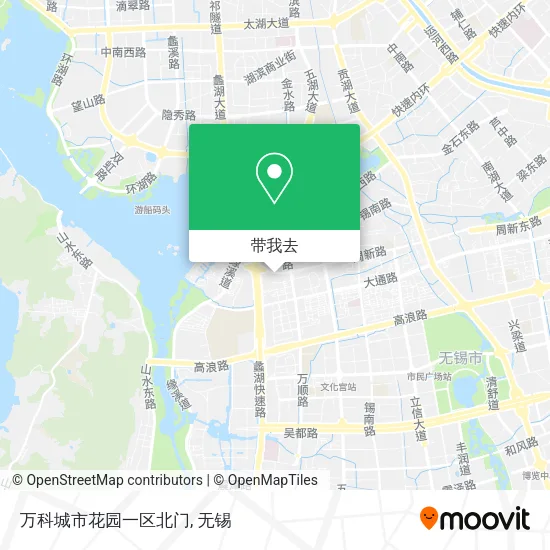 万科城市花园一区北门地图