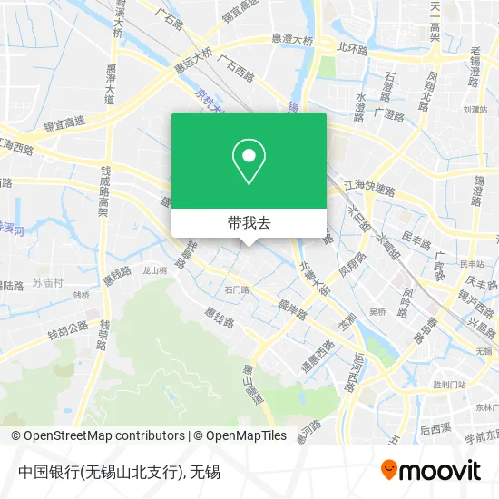 中国银行(无锡山北支行)地图