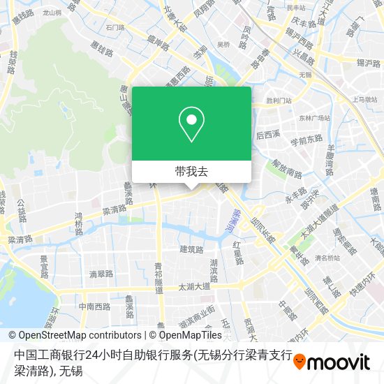 中国工商银行24小时自助银行服务(无锡分行梁青支行梁清路)地图