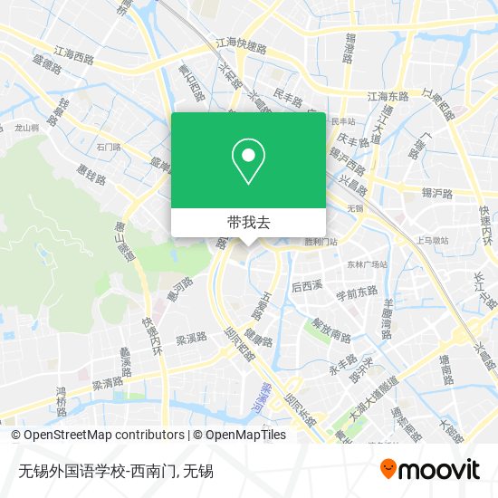 无锡外国语学校-西南门地图
