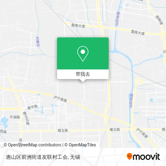 惠山区前洲街道友联村工会地图