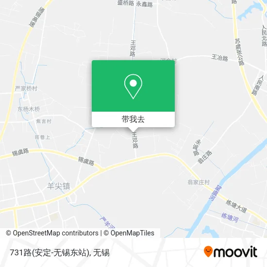 731路(安定-无锡东站)地图