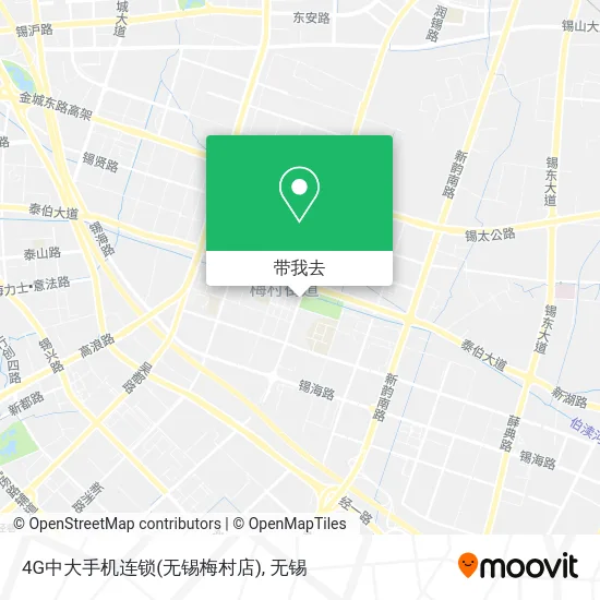 4G中大手机连锁(无锡梅村店)地图