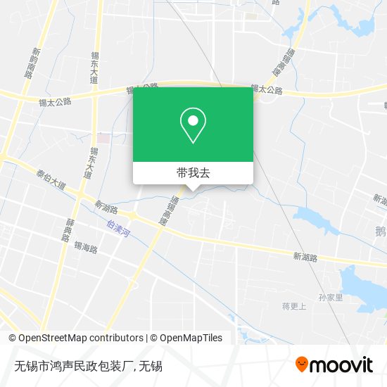 无锡市鸿声民政包装厂地图